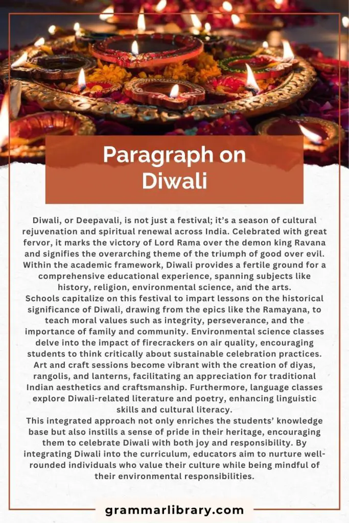 Paragraph on Diwali