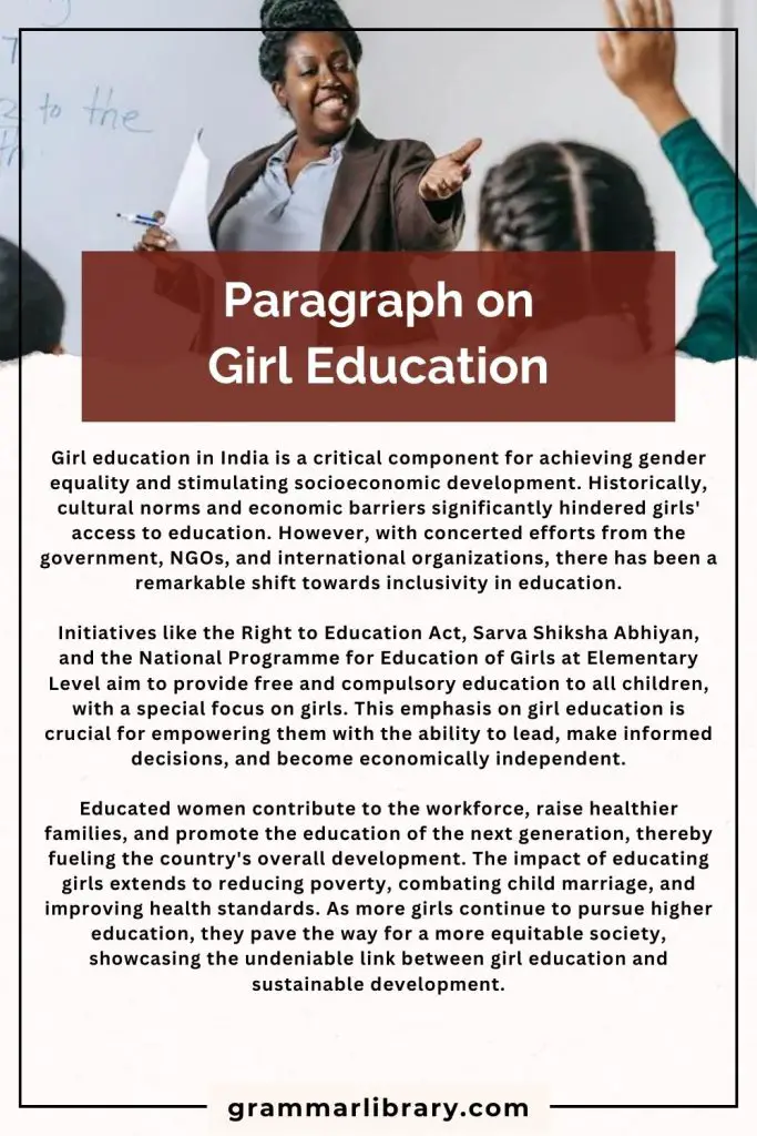 Paragraph on Girl Education