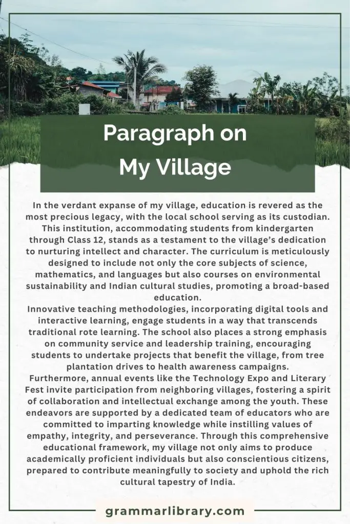 Paragraph on My Village
