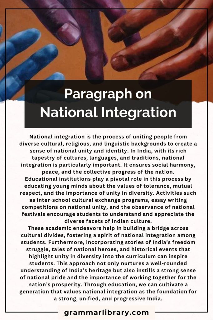 Paragraph on National Integration