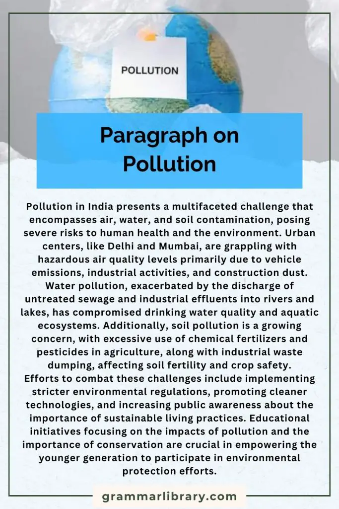Paragraph on Pollution