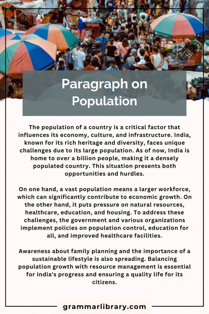 Paragraph on Population