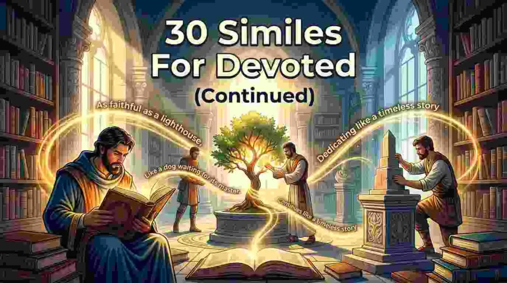 30 Similes For Devoted (Continued)