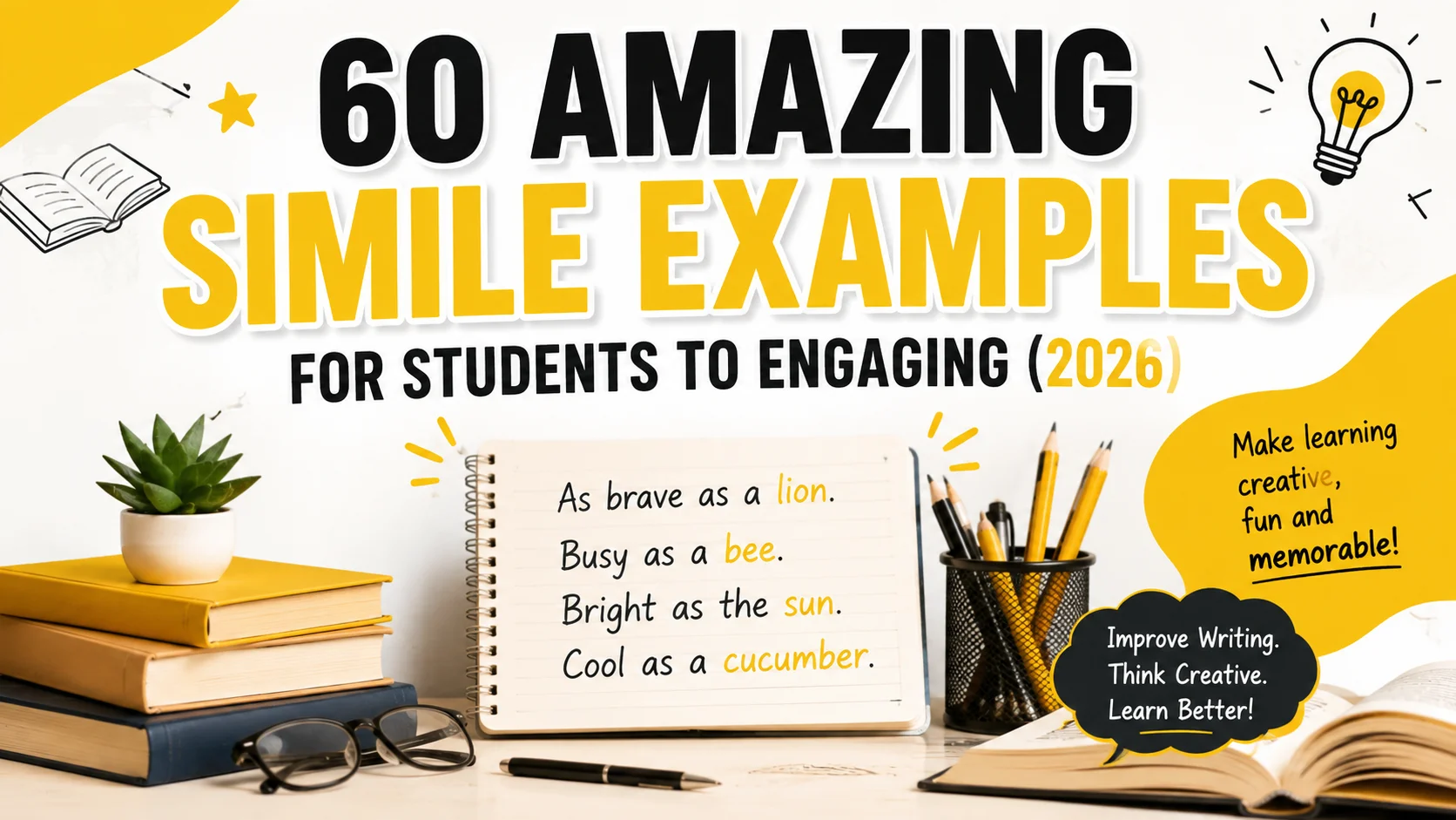 Amazing Simile Examples for Students to Engaging (2026)