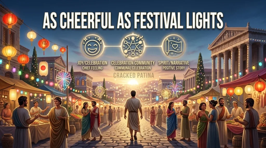 As cheerful as festival lights