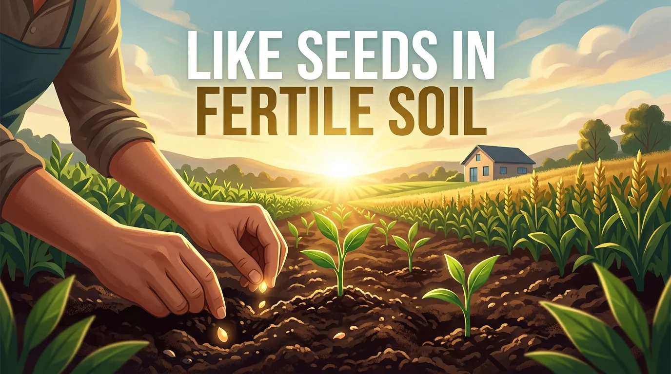 Like seeds in fertile soil
