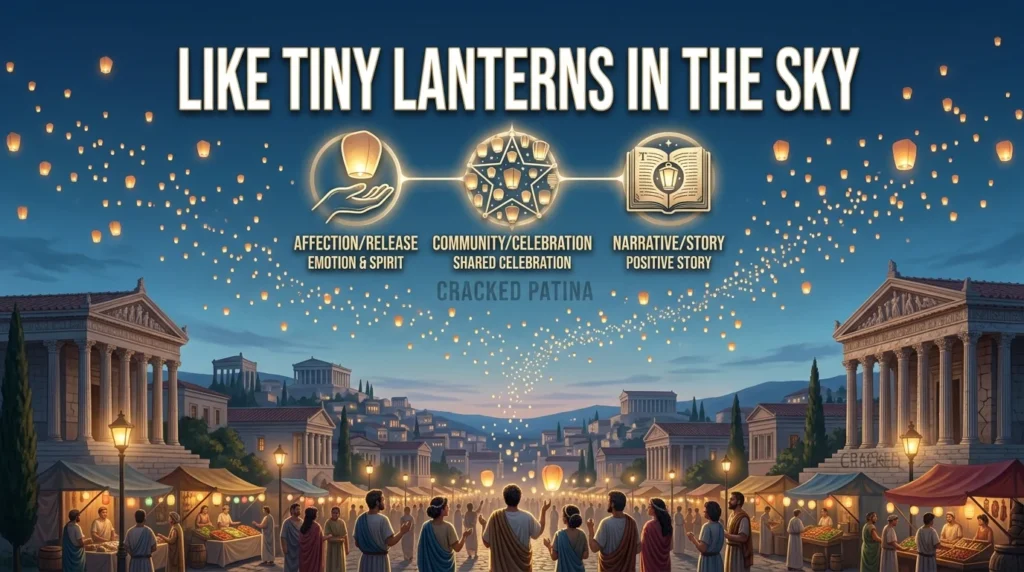 Like tiny lanterns in the sky
