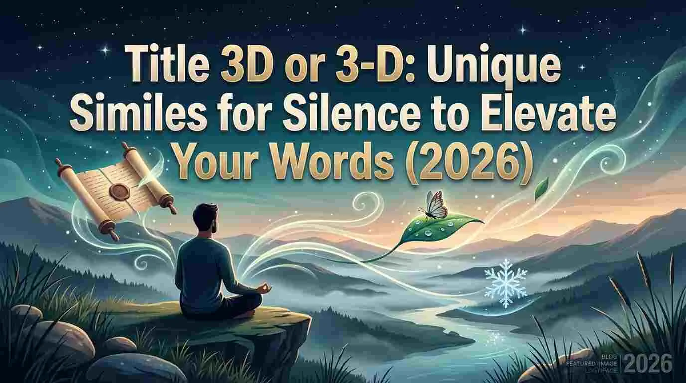 Unique Similes for Silence to Elevate Your Words (2026)