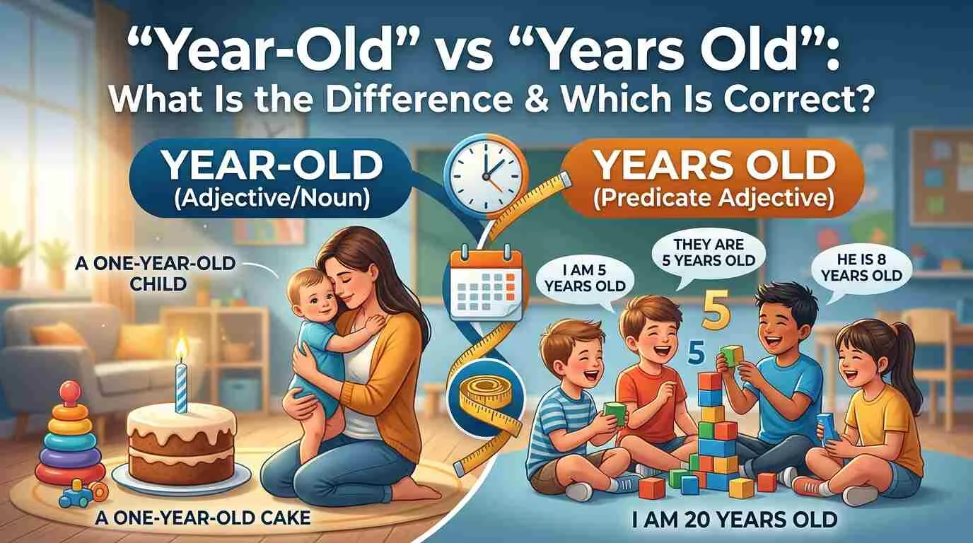 Year-Old vs Years Old: What Is the Difference & Which Is Correct?