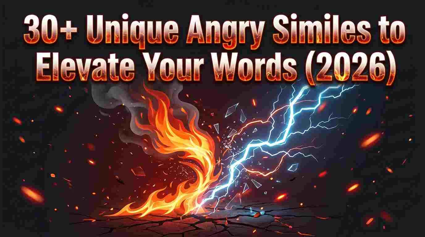 30+ Unique Angry Similes to Elevate Your Words (2026)