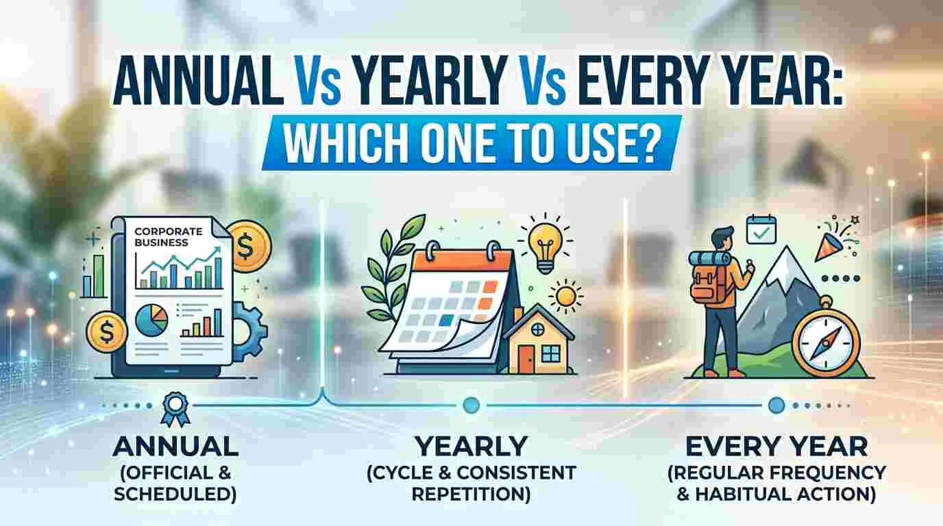 Annual Vs Yearly Vs Every Year: Which One to Use?