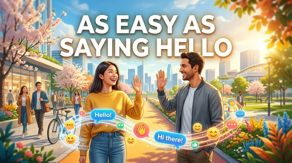 As Easy as Saying Hello