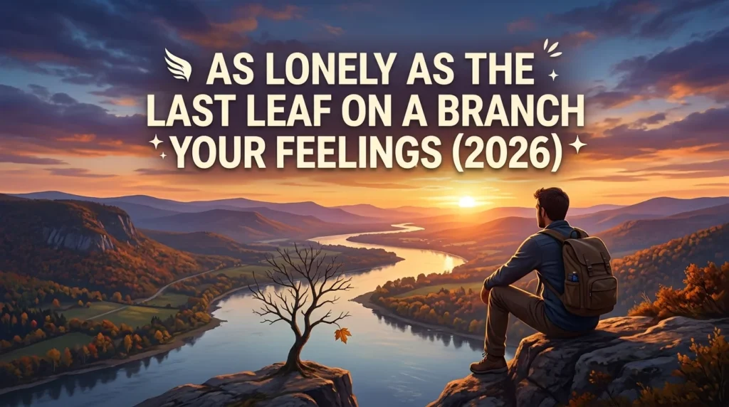 As lonely as the last leaf on a branch