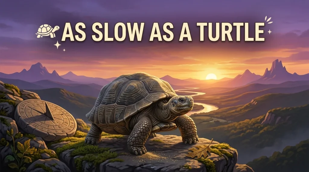 As slow as a turtle