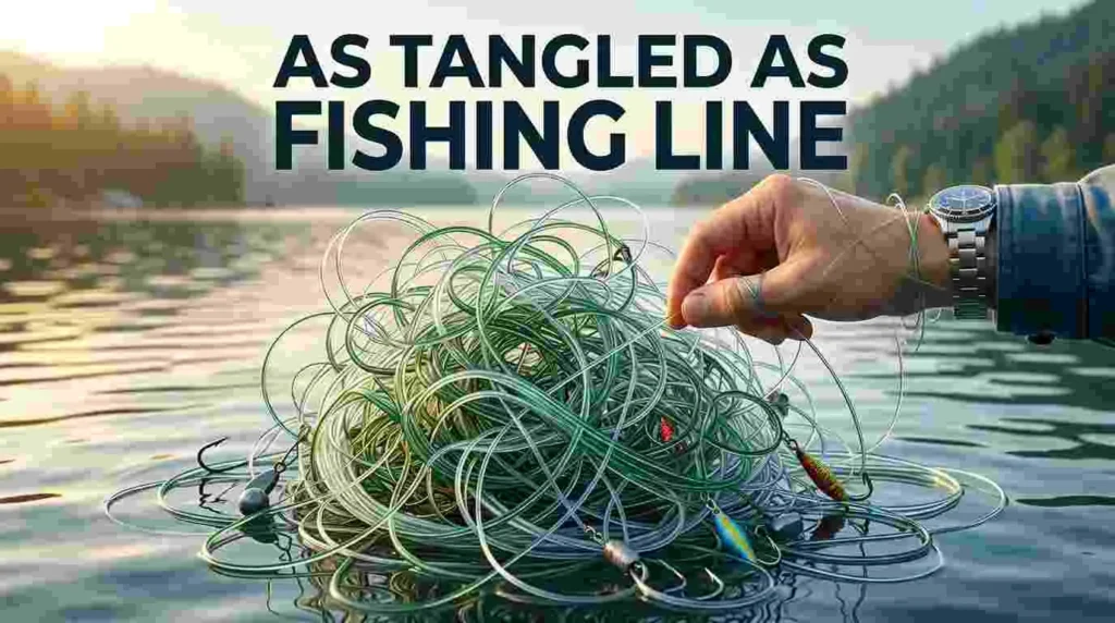 As tangled as fishing line