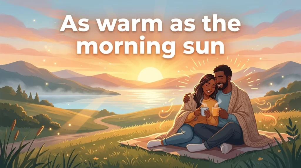 As warm as the morning sun