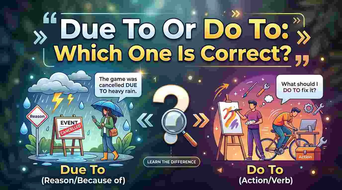 Due To Or Do To: Which One Is Correct?