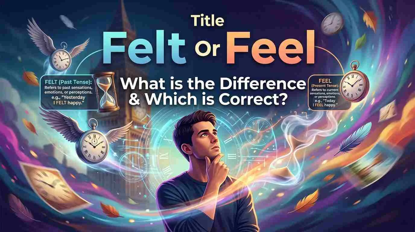 Felt Or Feel: What is the Difference & Which is Correct?