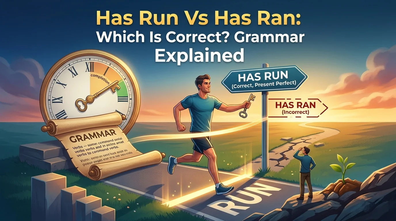 Has Run Vs Has Ran