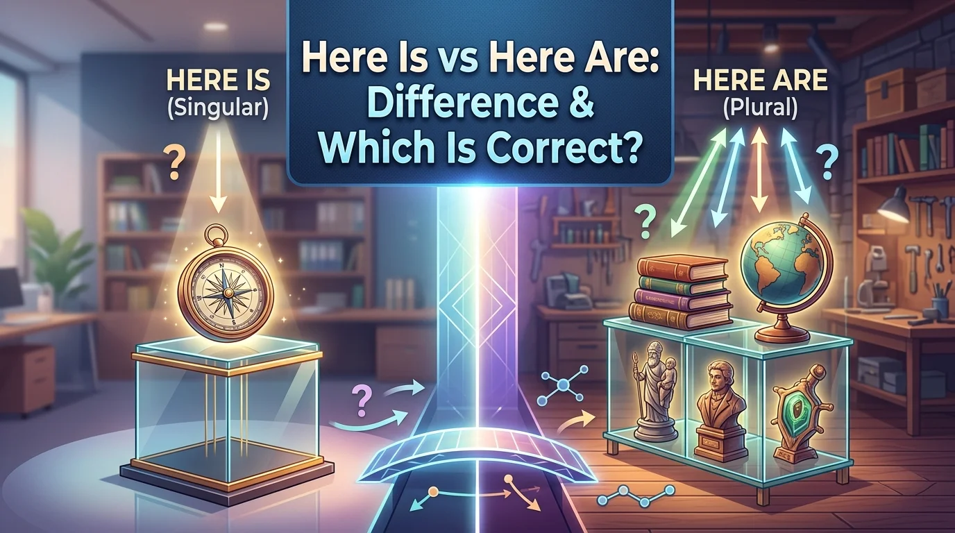Here Is vs Here Are