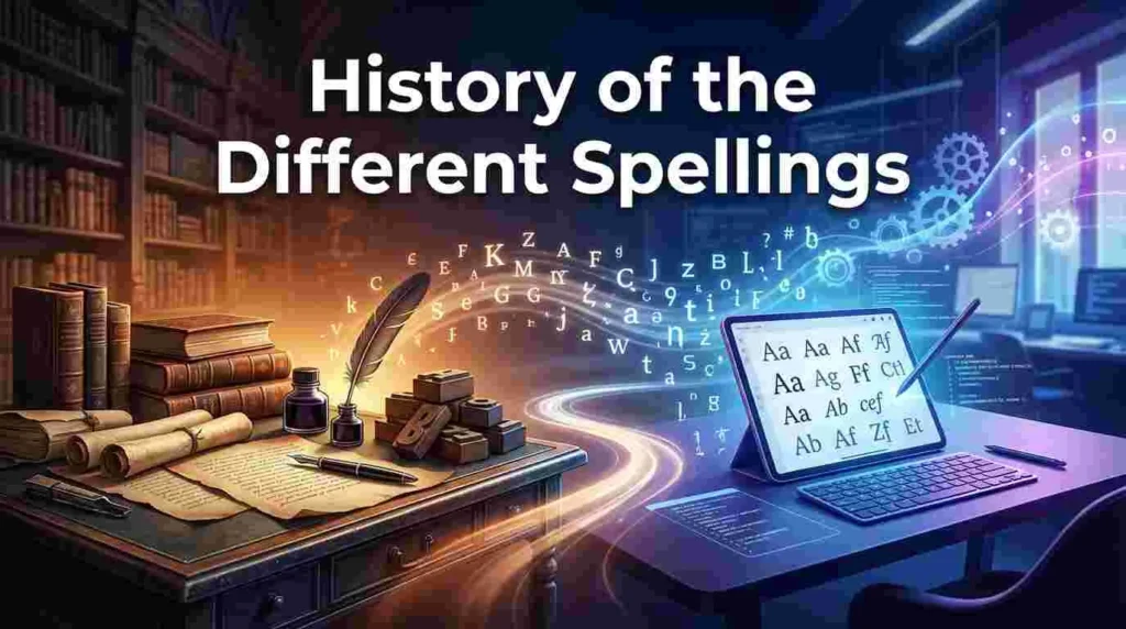 History of the Different Spellings