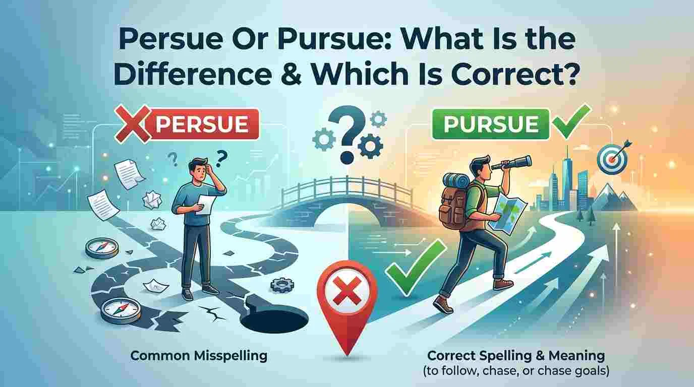 Persue Or Pursue: What Is the Difference & Which Is Correct?