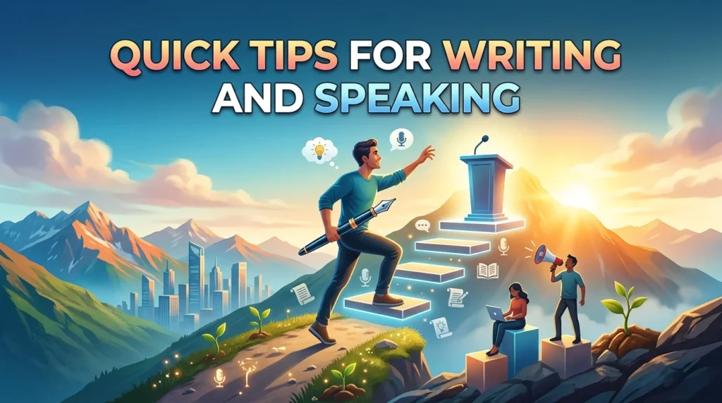 Quick Tips for Writing and Speaking