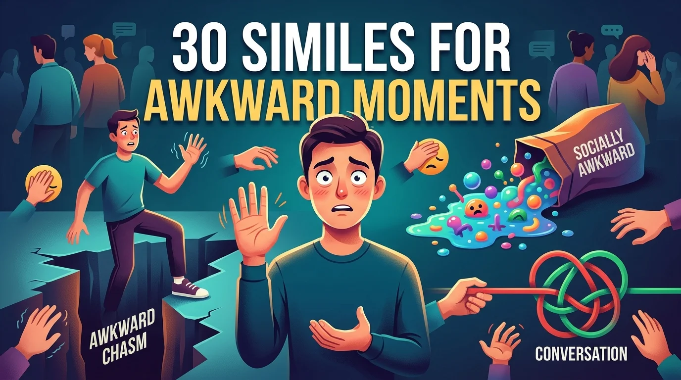 30 Similes For Awkward Moments