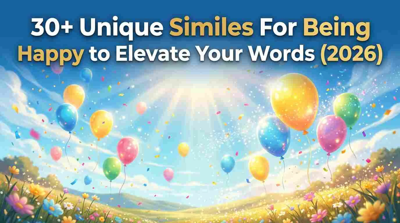 30+ Unique Similes For Being Happy to Elevate Your Words (2026)
