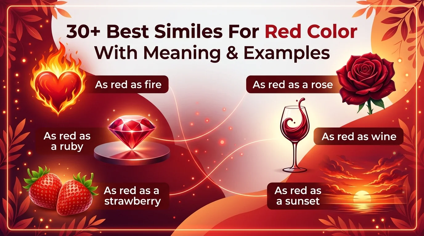 Similes For Red
