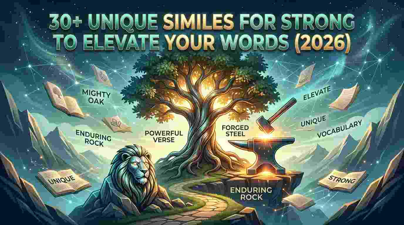 30+ Unique Similes For Strong to Elevate Your Words (2026)