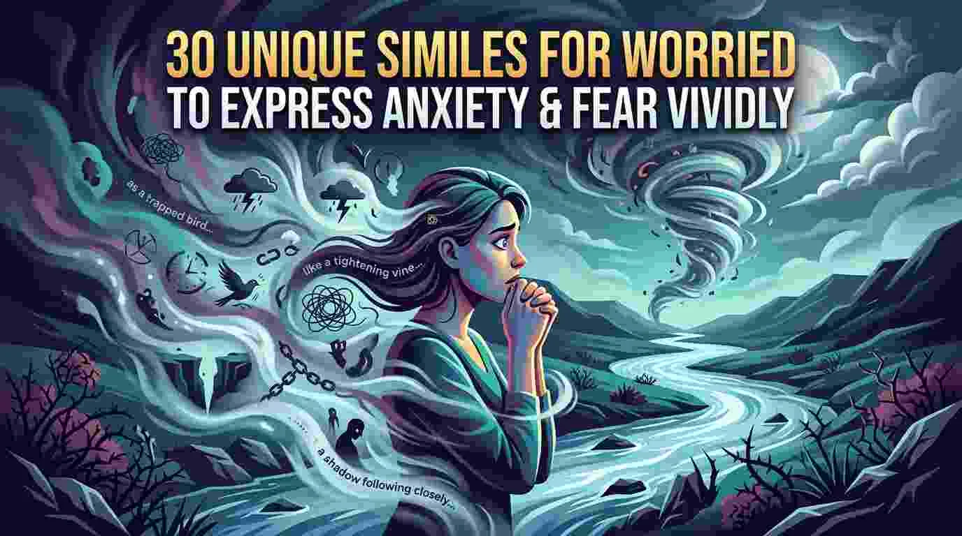 Similes For Worried