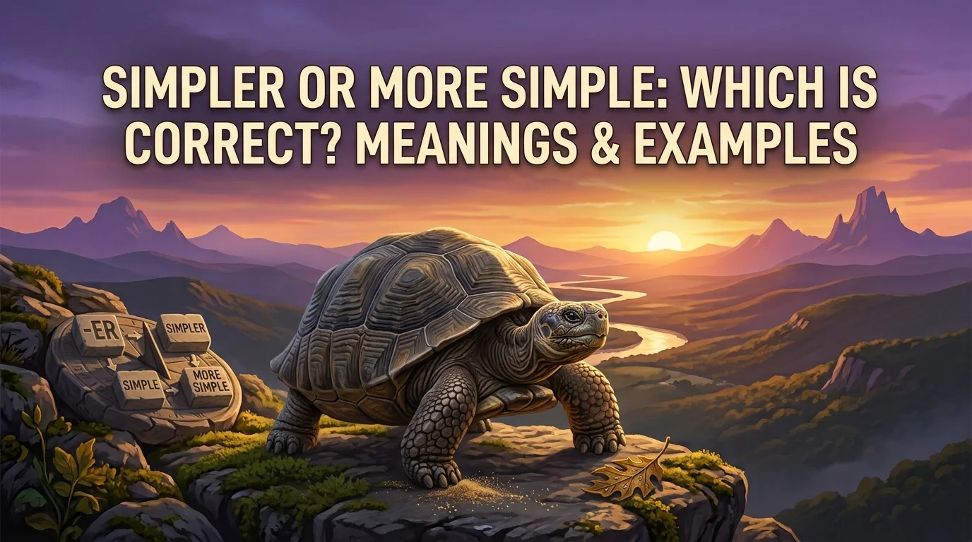 Simpler Or More Simple
