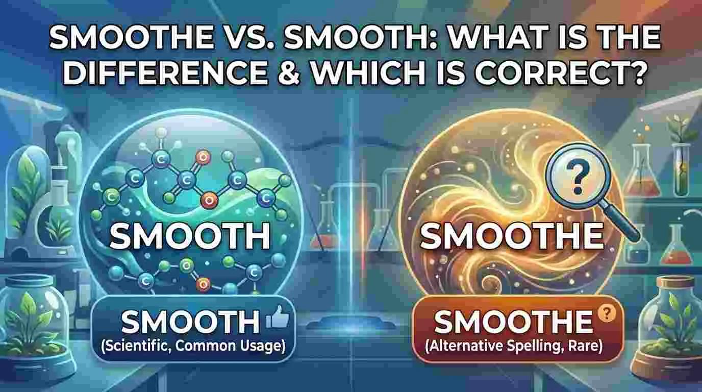 Smoothe vs. Smooth: What Is the Difference & Which Is Correct?