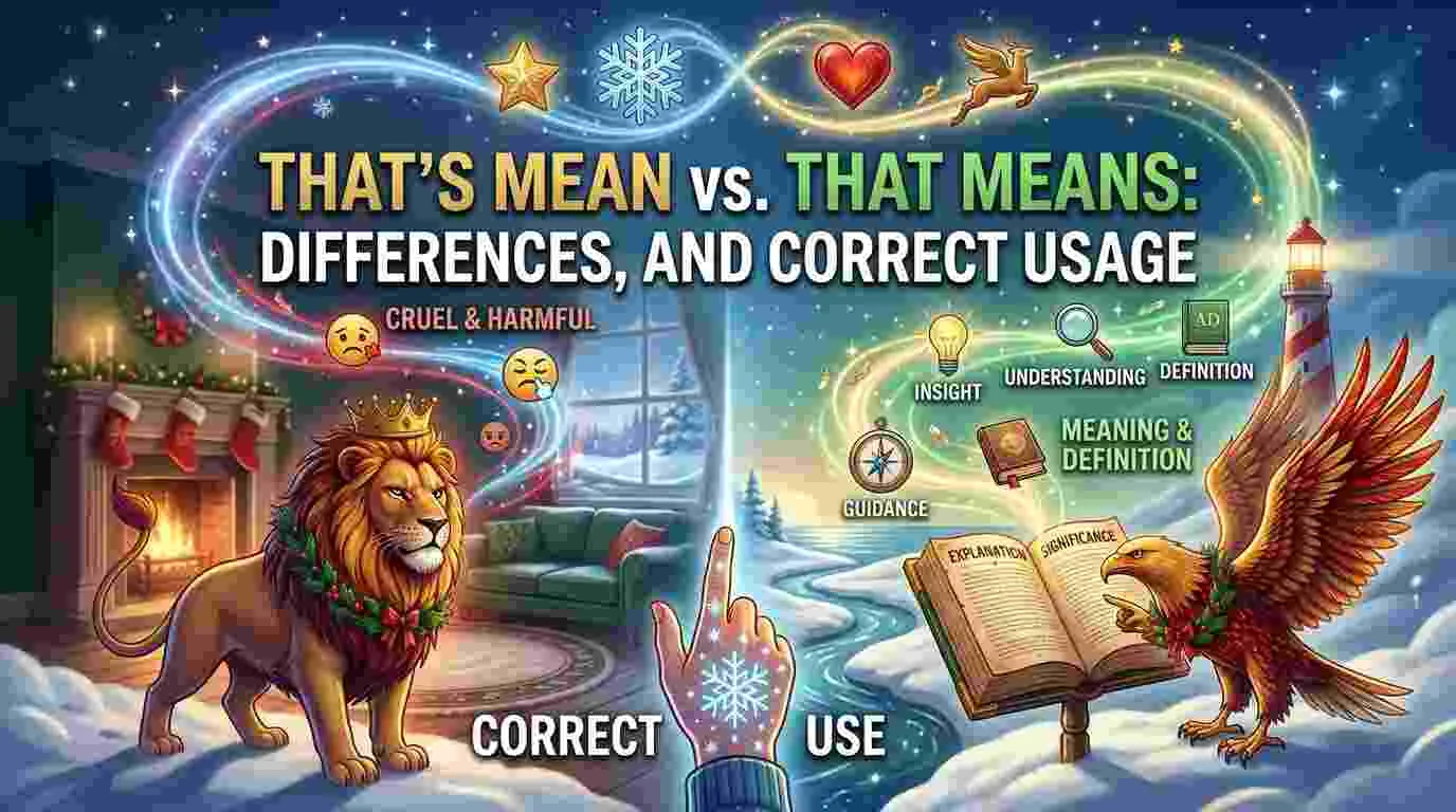 That's Mean vs. That Means