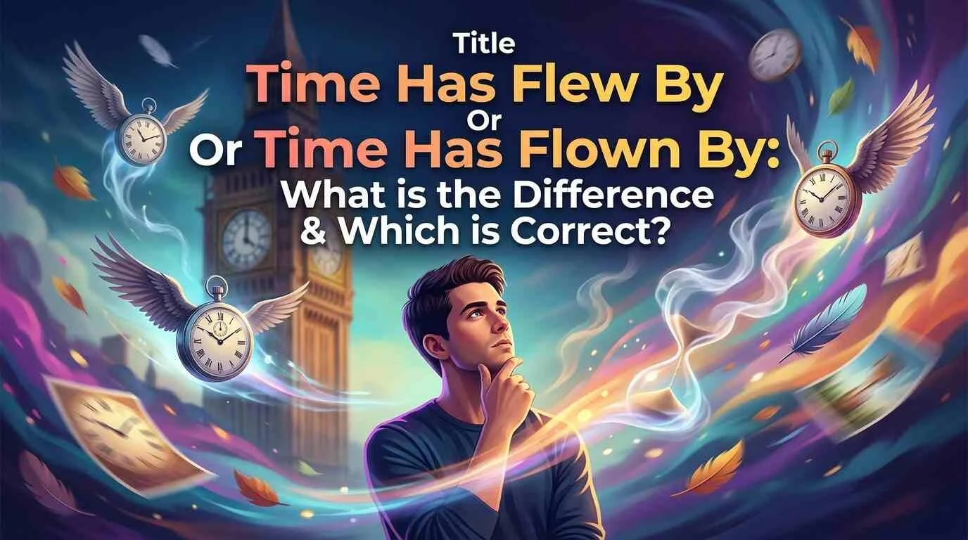 Time Has Flown By: Which is Correct? Flew vs Flown
