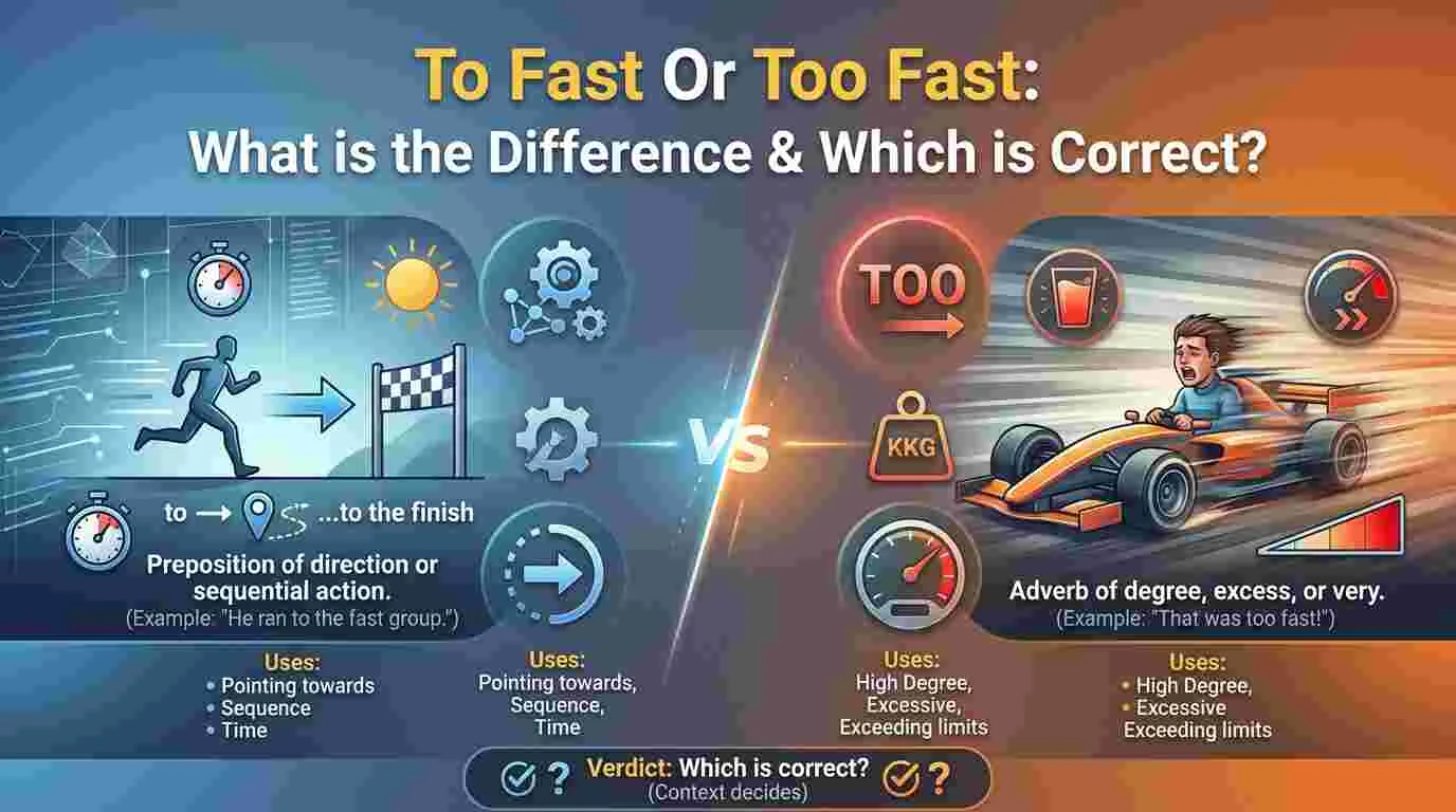 To Fast Or Too Fast: What is the Difference & Which is Correct?