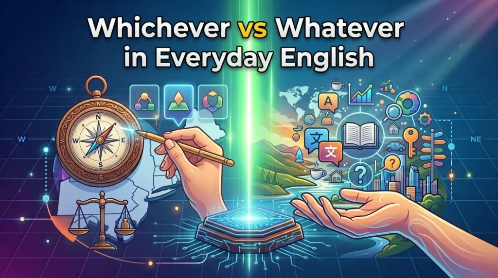 Whichever vs Whatever in Everyday English