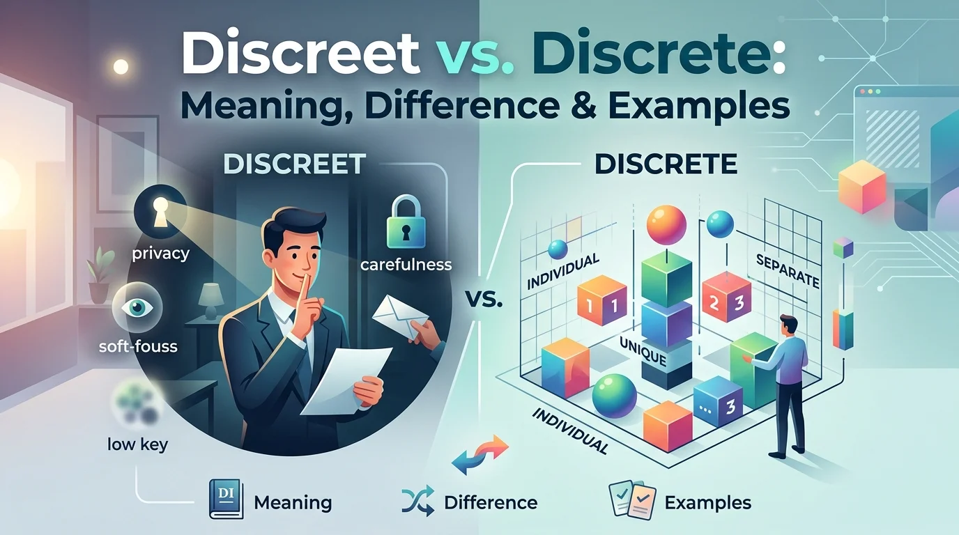 Discreet vs. Discrete